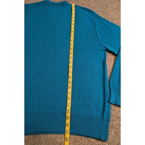 Vintage Robert Bruce Long Sleece V-Neck Sweater Union Made in USA Men's Large - Picture 7 of 8